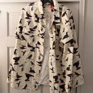 Target x Woolrich bird print Flannel Shirt